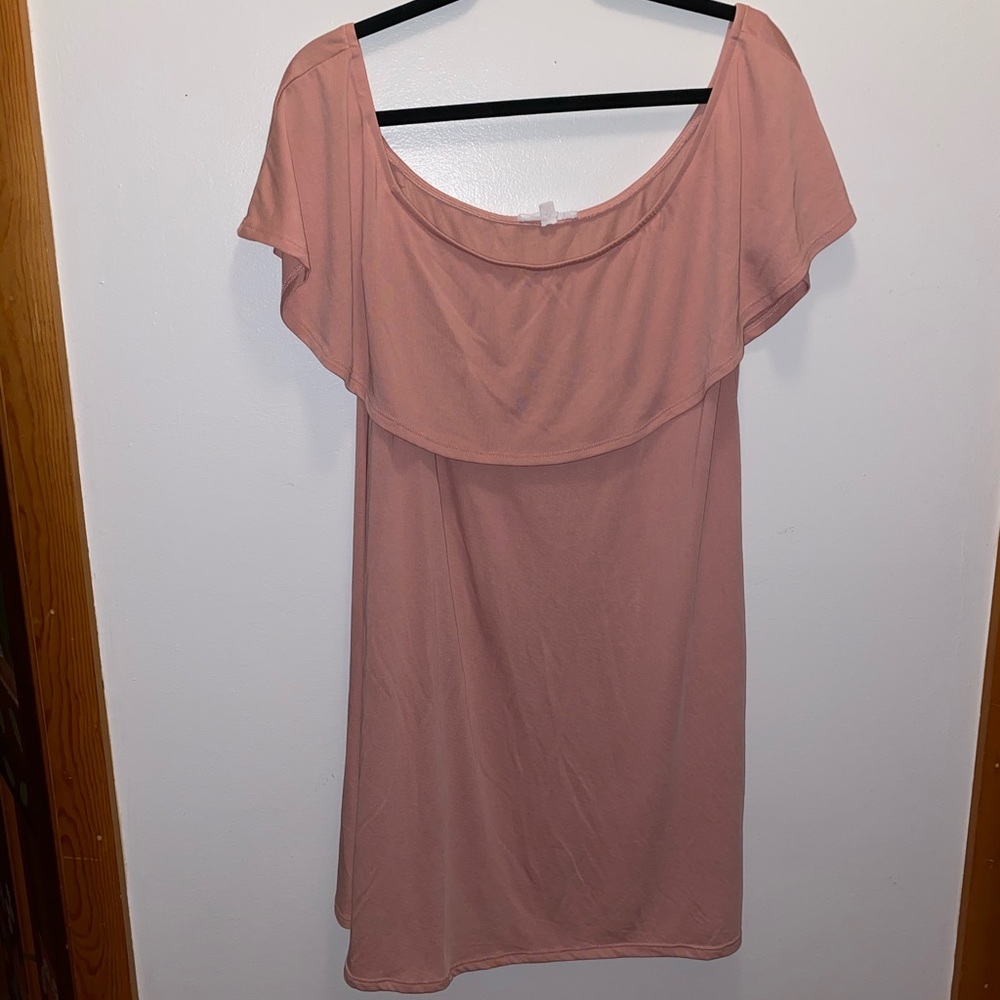 SOCIALITE Off-the-Shoulder Ruffle Dress - Picture 3 of 6